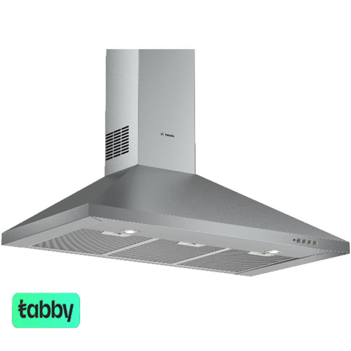 Bosch Series 2 Wall-Mounted Cooker Built-in Hood 90cm, Stainless Steel - DWP94CC50M